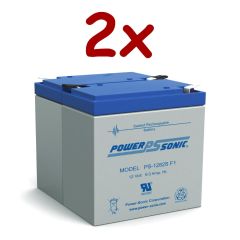 2 x Power-Sonic PS-1282S | SLA Batteries 12v 9Ah