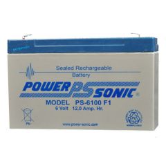 Power-Sonic PS-6100 F1 F2 | SLA Battery 6v 12Ah