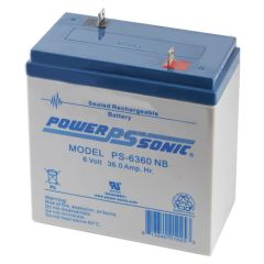 Power-Sonic PS-6360 NB| Rechargeable SLA Battery 6v 36Ah